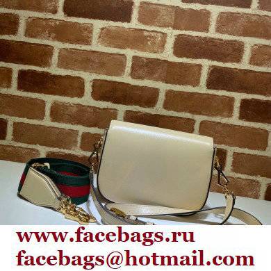 Gucci Horsebit 1955 Mini Shoulder Bag 658574 Leather Beige 2021
