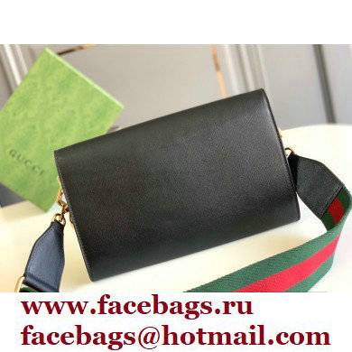 Gucci Horsebit 1955 Small Bag 677286 Leather Black 2021