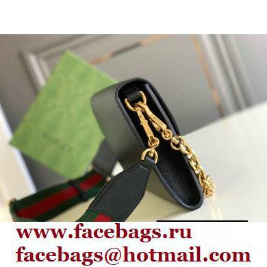 Gucci Horsebit 1955 Small Bag 677286 Leather Black 2021 - Click Image to Close