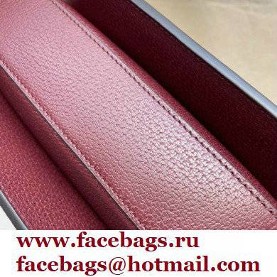 Gucci Horsebit 1955 Small Shoulder Bag 602204 GG Supreme Canvas Burgundy 2021