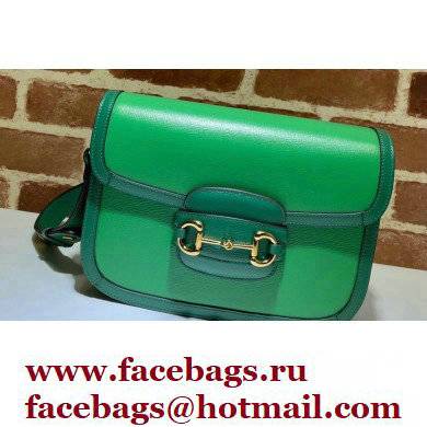 Gucci Horsebit 1955 Small Shoulder Bag 602204 Leather Green/Emerald 2021 - Click Image to Close