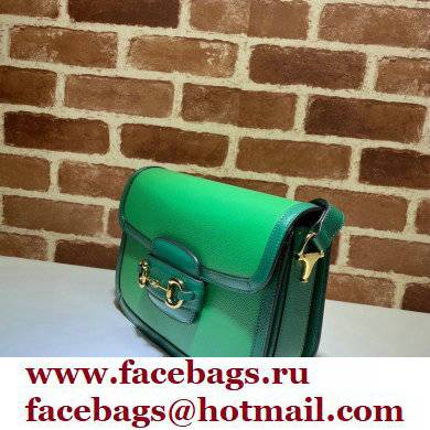 Gucci Horsebit 1955 Small Shoulder Bag 602204 Leather Green/Emerald 2021