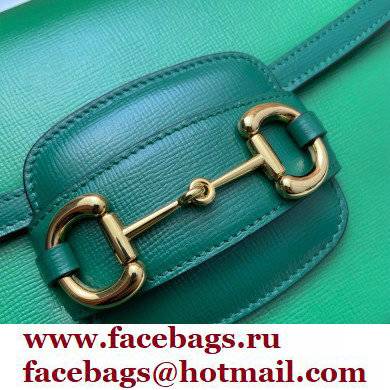 Gucci Horsebit 1955 Small Shoulder Bag 602204 Leather Green/Emerald 2021