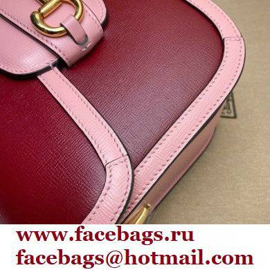 Gucci Horsebit 1955 Small Shoulder Bag 602204 Leather Red/Pink 2021