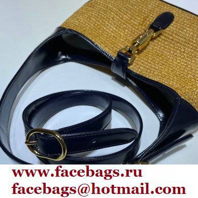 Gucci Jackie 1961 Small Hobo Bag 636706 Camel Straw 2021