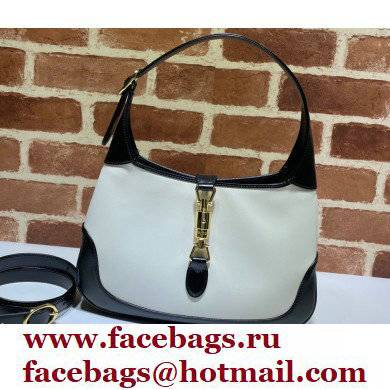 Gucci Jackie 1961 Small Hobo Bag 636706 Leather White/Black 2021