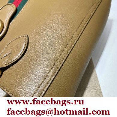 Gucci Small Tote Bag with Double G 652680 Web Beige 2021