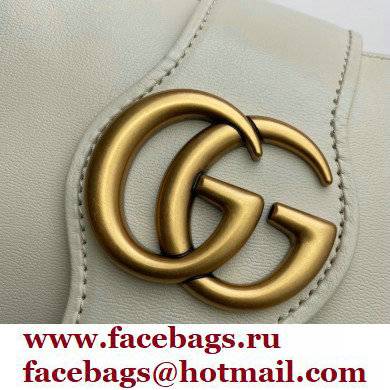 Gucci Small Tote Bag with Double G 652680 White 2021 - Click Image to Close