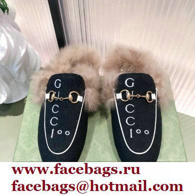 Gucci Women's 100 Princetown slipper 678192 black 2021 - Click Image to Close