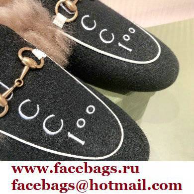 Gucci Women's 100 Princetown slipper 678192 black 2021
