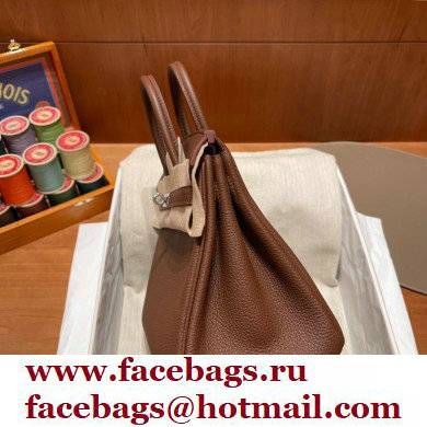 Hermes Birkin 25cm Bag alezan in Original Togo Leather