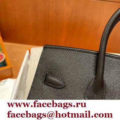 Hermes Birkin 25cm Bag black in Original epsom Leather