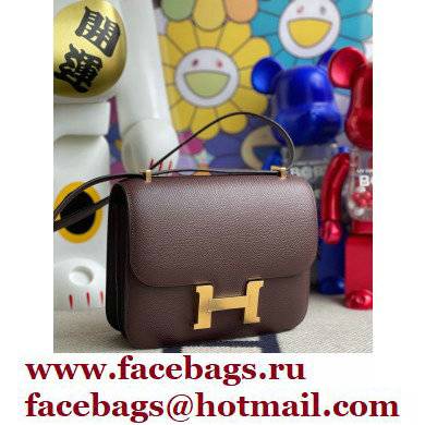 Hermes Constance 18 in original Epsom Leather rouge sellier with Gold Hardware