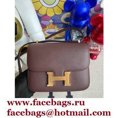 Hermes Constance 18 in original Epsom Leather rouge sellier with Gold Hardware - Click Image to Close
