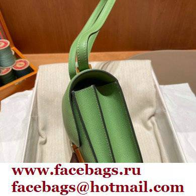 Hermes Constance 18 in original Epsom Leather vert criquet with gold Hardware