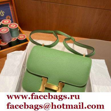 Hermes Constance 18 in original Epsom Leather vert criquet with gold Hardware