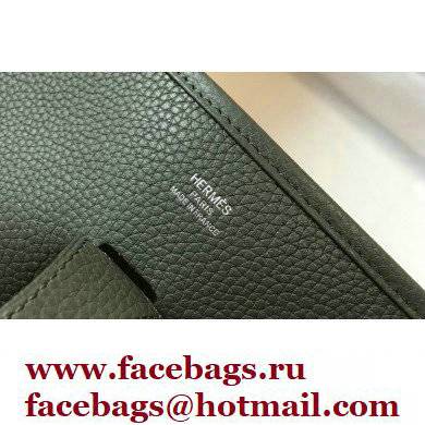 Hermes Evelyne III PM Bag Almond Green with Silver Hardware