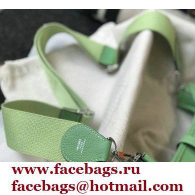 Hermes Evelyne III PM Bag Avocado Green with Silver Hardware