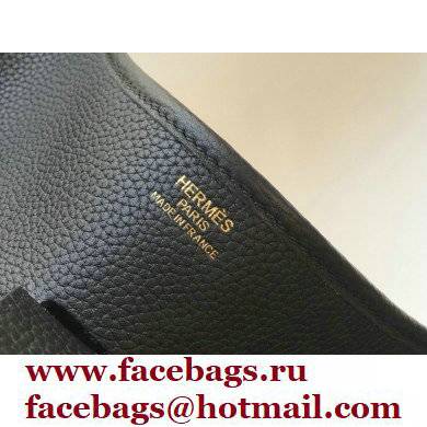 Hermes Evelyne III PM Bag Black with Gold Hardware Half Handmade