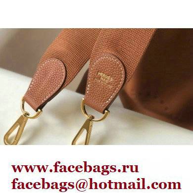 Hermes Evelyne III PM Bag Brown with Gold Hardware Half Handmade