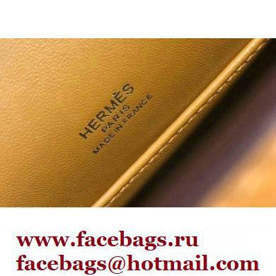 Hermes Mini Kelly 22 Pochette Bag Sesame in Swift Leather with Gold Hardware
