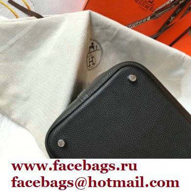 Hermes Picotin Lock 18/22 Bag Black with Silver Hardware