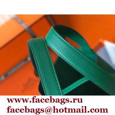 Hermes Picotin Lock 18/22 Bag Emerald Green with Silver Hardware - Click Image to Close