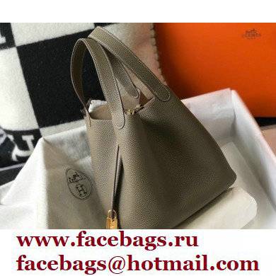 Hermes Picotin Lock 18/22 Bag Etoupe with Gold Hardware