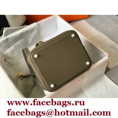 Hermes Picotin Lock 18/22 Bag Etoupe with Gold Hardware - Click Image to Close
