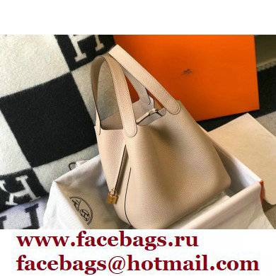 Hermes Picotin Lock 18/22 Bag Trench Grey with Gold Hardware