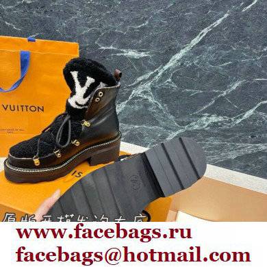 LOUIS VUITTON Beaubourg Ankle Boots 1A8CUQ black - Click Image to Close