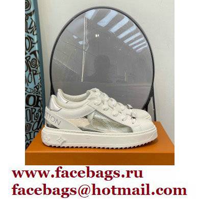 LOUIS VUITTON Time Out Trainers 1A9PZS silver - Click Image to Close