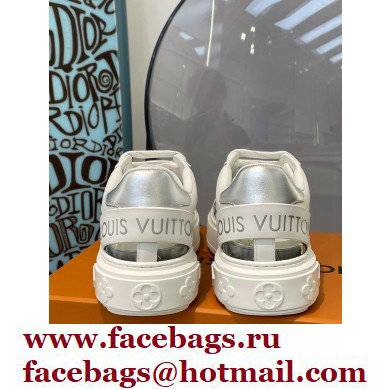 LOUIS VUITTON Time Out Trainers 1A9PZS silver - Click Image to Close