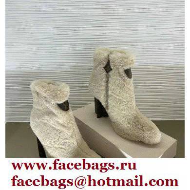 LOUIS VUITTON heel 10cm Silhouette Ankle Boots 1A94RT creamy