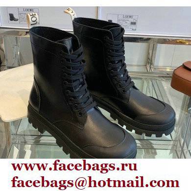 Loewe Combat Boots in calfskin Black 2021 - Click Image to Close