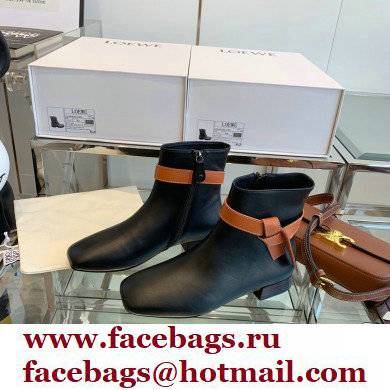 Loewe Gate Ankle Boots in calfskin Black 2021