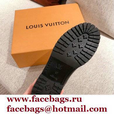 Louis Vuitton Discovery Flat Ankle Boots Black With Strap and Buckle 2021