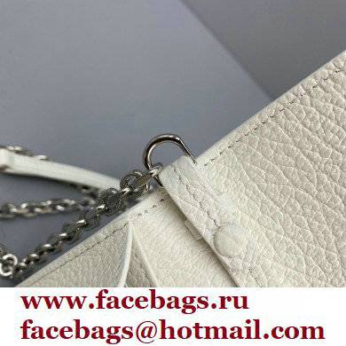 Maison Margiela Chain Large wallet Grainy Leather White