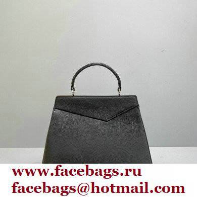 Maison Margiela Goatskin Medium Snatched top handle Bag Black