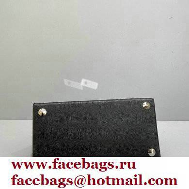 Maison Margiela Goatskin Medium Snatched top handle Bag Black - Click Image to Close