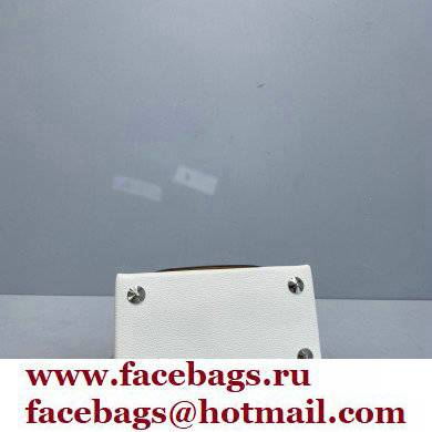 Maison Margiela Goatskin Small Snatched top handle Bag Black/White - Click Image to Close