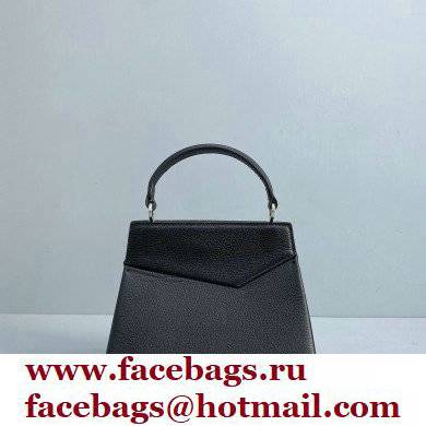 Maison Margiela Goatskin Small Snatched top handle Bag Black