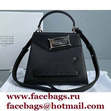 Maison Margiela Goatskin Small Snatched top handle Bag Black - Click Image to Close
