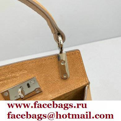 Maison Margiela Goatskin Small Snatched top handle Bag Brown - Click Image to Close