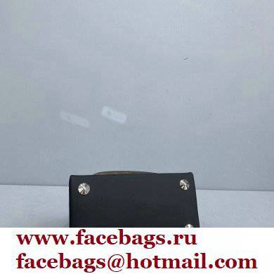 Maison Margiela Plain Leather Small Snatched top handle Bag Black - Click Image to Close