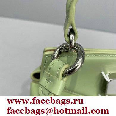Maison Margiela Plain Leather Small Snatched top handle Bag Light Green - Click Image to Close