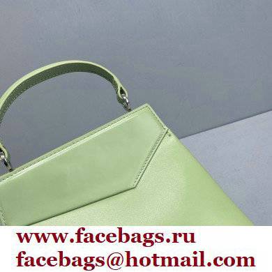 Maison Margiela Plain Leather Small Snatched top handle Bag Light Green - Click Image to Close
