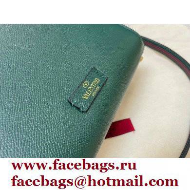 Valentino VSLING Grainy Calfskin Mini Handbag Green 2021 - Click Image to Close