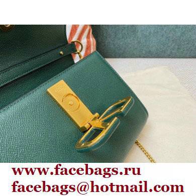 Valentino VSLING Grainy Calfskin Mini Handbag Green 2021 - Click Image to Close