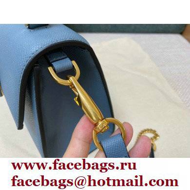 Valentino VSLING Grainy Calfskin Mini Handbag NIAGARA Blue 2021 - Click Image to Close